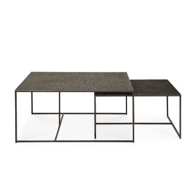 Conjunto mesa centro Pentagon de Ethnicraft en Moises Showroom Conjunto mesa centro Pentagon de Ethnicraft en Moises Showroom