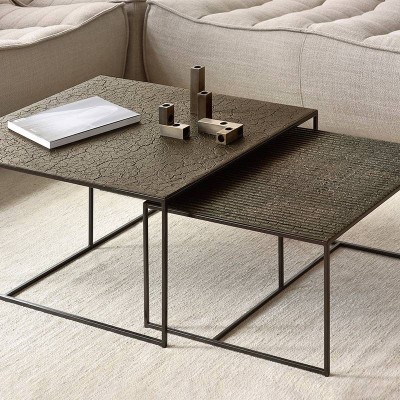 Conjunto mesa centro Pentagon de Ethnicraft en Moises Showroom Conjunto mesa centro Pentagon de Ethnicraft en Moises Showroom