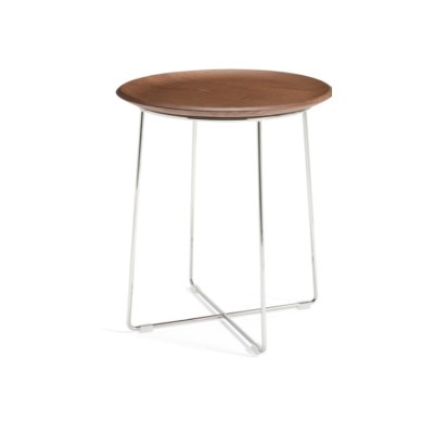 Al Wood madera oscura slatted Ash con estructura cromada de Kartell Al Wood madera oscura slatted Ash con estructura cromada de Kartell