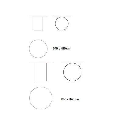 Medidas METODO coffee table de MDF Italia