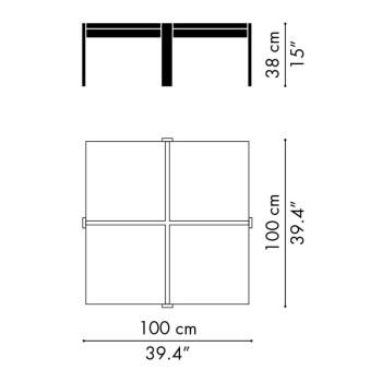 Measurements PK65™ table by Fritz Hansen Measurements PK65™ table by Fritz Hansen