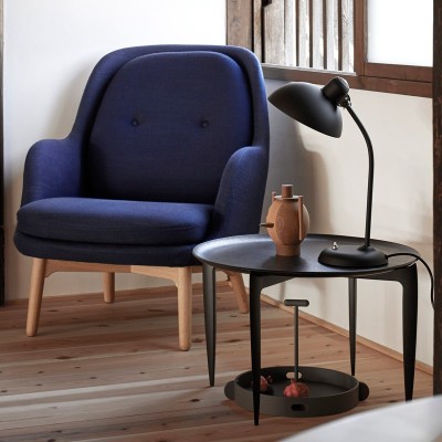 Large Black Foldable Tray Table de Fritz Hansen Large Black Foldable Tray Table de Fritz Hansen