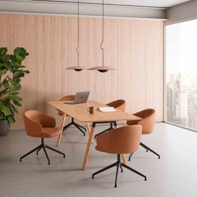 Inclass, Binar 60 armchair with low backrest 4 aluminum spokes Inclass, Binar 60 armchair with low backrest 4 aluminum spokes