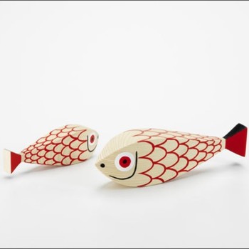 Boneca de Madeira Mãe Peixe & Criança Vitra por Alexander Girard Boneca de Madeira Mãe Peixe & Criança Vitra por Alexander Girard
