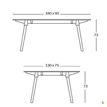 Table de salle à manger Butch Magis Table de salle à manger Butch Magis