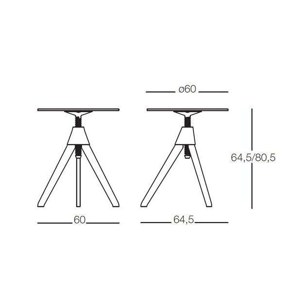 dimensiones Mesa Topsy Magis