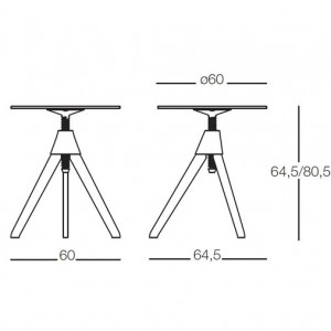 dimensiones Mesa Topsy Magis