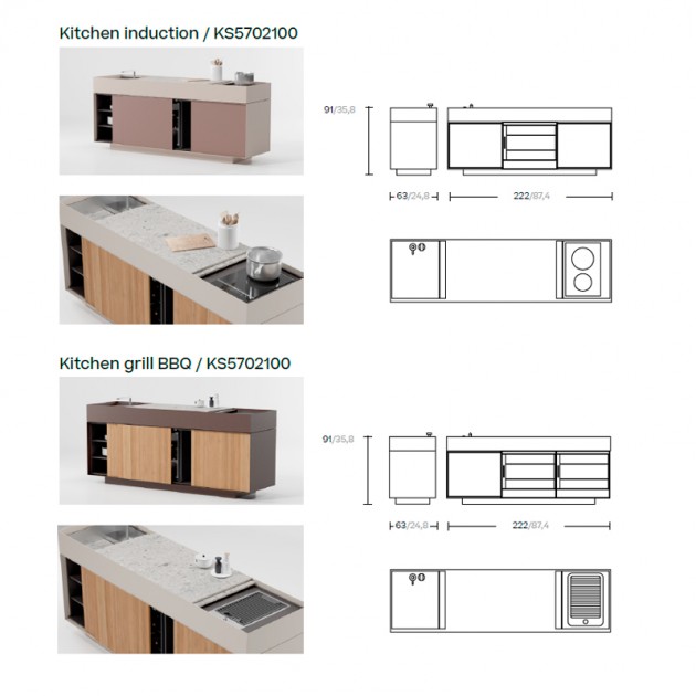 Cocina de exterior Kitchen de Kettal en Moises Showroom