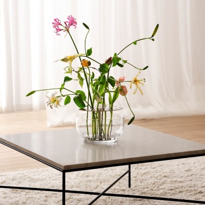 Vase Ikebana en acier inoxydable de Fritz Hansen Vase Ikebana en acier inoxydable de Fritz Hansen