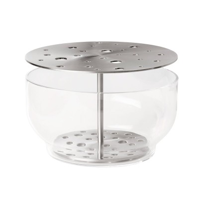 Vaso Ikebana in acciaio inox di Fritz Hansen Vaso Ikebana in acciaio inox di Fritz Hansen