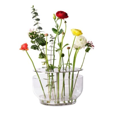 Vaso Ikebana in acciaio inox di Fritz Hansen Vaso Ikebana in acciaio inox di Fritz Hansen
