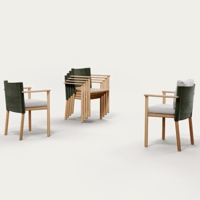 Kettal Silla de comedor Giro apilable Kettal Silla de comedor Giro apilable