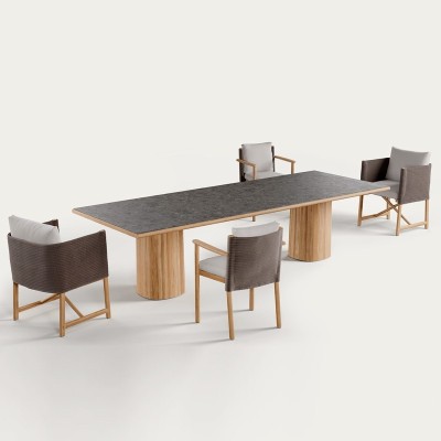 Kettal Silla de comedor Giro apilable Kettal Silla de comedor Giro apilable