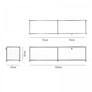 Mueble TV USM Haller bajo, medidas