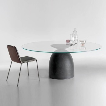 Mesa Janeiro de Lago Cristal transparente en Moises Showroom Mesa Janeiro de Lago Cristal transparente en Moises Showroom