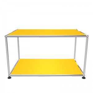 Mesa de centro USM Haller rectangular, amarillo oro