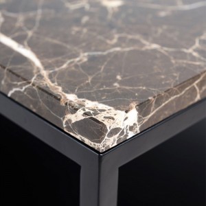 Canto mesa Stone dark emperador de Ethnicraft