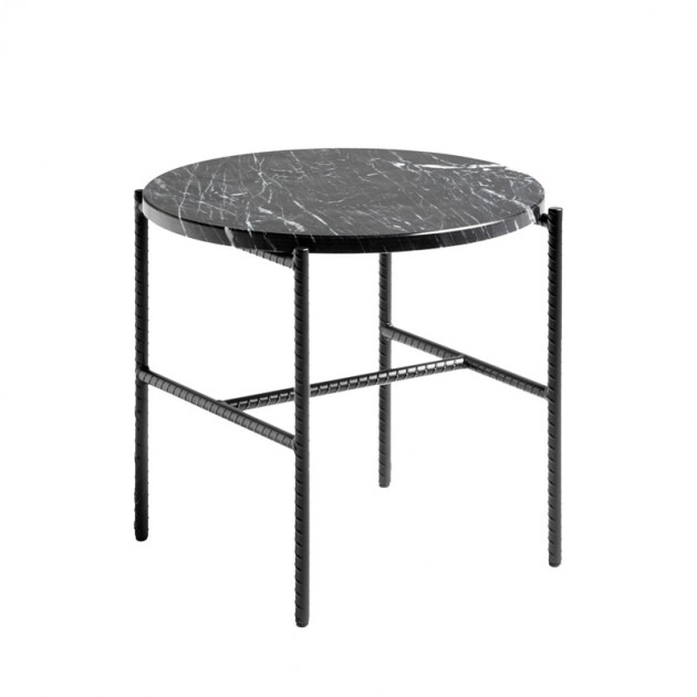 Mesa Rebar side table redonda de Hay