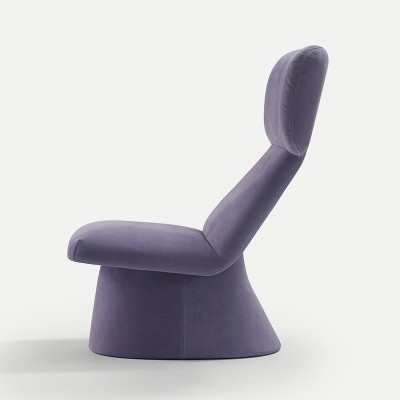 Sancal, sillón Elle con base tapizada Sancal, sillón Elle con base tapizada