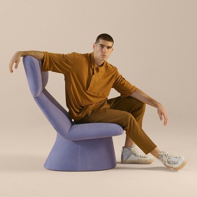 Sancal, Poltrona Elle com base estofada Sancal, Poltrona Elle com base estofada