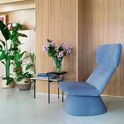 Sancal, sillón Elle con base tapizada Sancal, sillón Elle con base tapizada