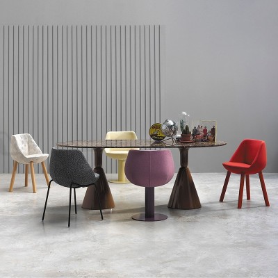 Sancal, sedia Magnum con gamba in metallo Sancal, sedia Magnum con gamba in metallo