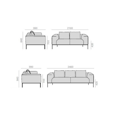 Raglan Home, divano di Andreu