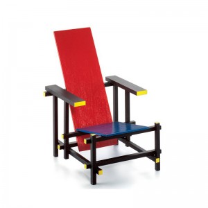 Miniatura Rood Blauwe Stoel Vitra