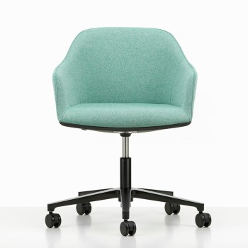 Silla Softshell con ruedas de Vitra Silla Softshell con ruedas de Vitra
