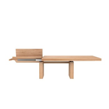 Table à manger double extensible en chêne Ethnicraft Table à manger double extensible en chêne Ethnicraft