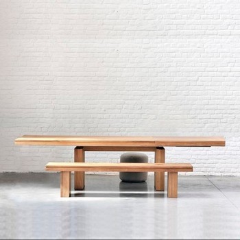 Table à manger double extensible en chêne Ethnicraft Table à manger double extensible en chêne Ethnicraft