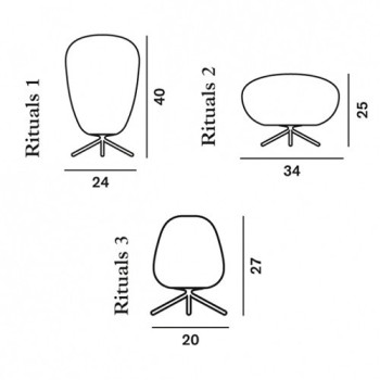 Candeeiro de mesa Rituals - Foscarini Candeeiro de mesa Rituals - Foscarini