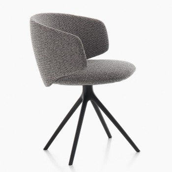 MDF Italia, Universal Armchair 4-spoke chair with upholstered seat MDF Italia, Universal Armchair 4-spoke chair with upholstered seat