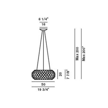 Lámpara Caboche LED de suspensión - Foscarini Lámpara Caboche LED de suspensión - Foscarini