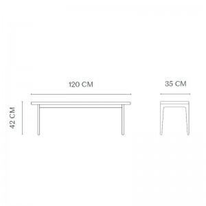 Medidas Le Roi Bench - Norr11