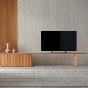 Imagen ambientada Velasca extensible 300 roble super mate mueble tv Punt Mobles.