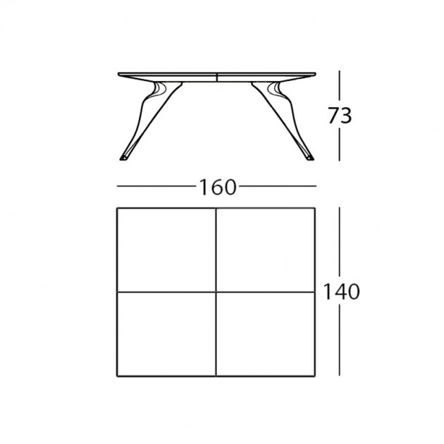 Mesa Macaone 7020 Zanotta Edizioni medidas