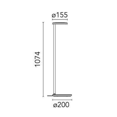 Oblique floor lamp medidas Flos Oblique floor lamp medidas Flos
