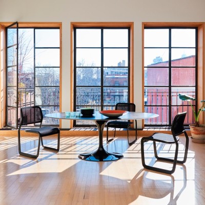 Knoll mesa de comedor ovalada Tulip Saarinen Knoll mesa de comedor ovalada Tulip Saarinen