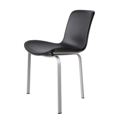 Silla PK 8™ tapizada aura black de Fritz Hansen. Silla PK 8™ tapizada aura black de Fritz Hansen.
