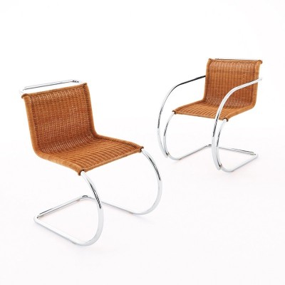 Knoll, MR Sedia Laterale Rattan Knoll, MR Sedia Laterale Rattan