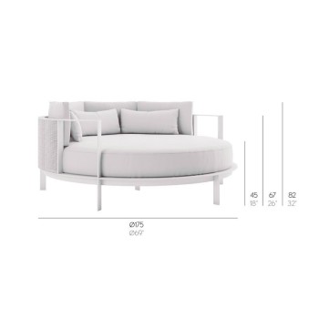Solanas round chill bed design Gandia Blasco Solanas round chill bed design Gandia Blasco