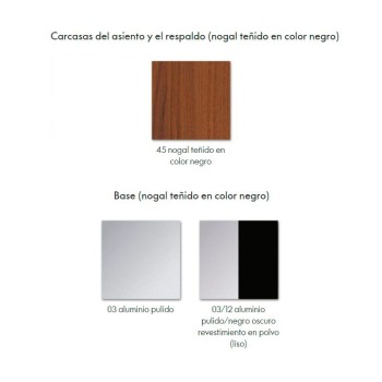 Poltrona e pouf noce nero di Vitra Poltrona e pouf noce nero di Vitra