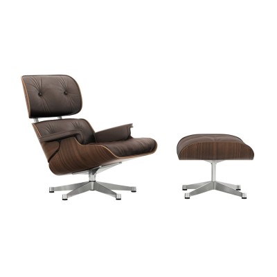 Poltrona e pouf noce nero di Vitra Poltrona e pouf noce nero di Vitra
