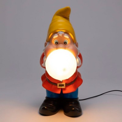 Snooping Gummy Lamp de Seletti encendida Snooping Gummy Lamp de Seletti encendida