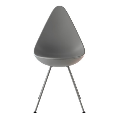 Chaise grise Drop nine de Fritz Hansen Chaise grise Drop nine de Fritz Hansen