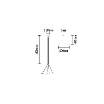Lampe Luminator Anthracite sortie Flos Lampe Luminator Anthracite sortie Flos
