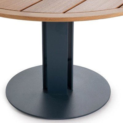 Detalle 1 de la mesa de comedor Isla diámetro 130 de Gandía Blasco.
