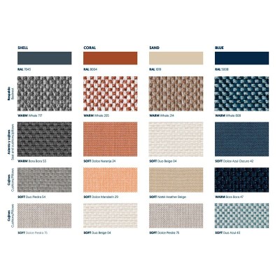 Combinación de colores colección Isla de Gandía Blasco Combinación de colores colección Isla de Gandía Blasco