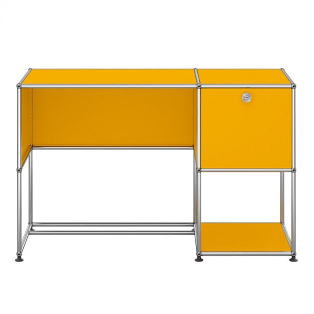 Escritorio USM Haller home office, amarillo oro